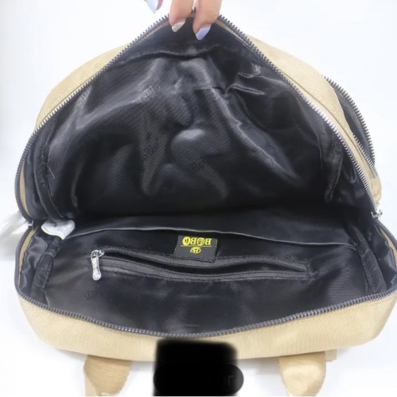 NWOT Lilac Multi Pockets Travel Backpack, Schoolbag, Nylon Laptop Daypack - Picture 7 of 7